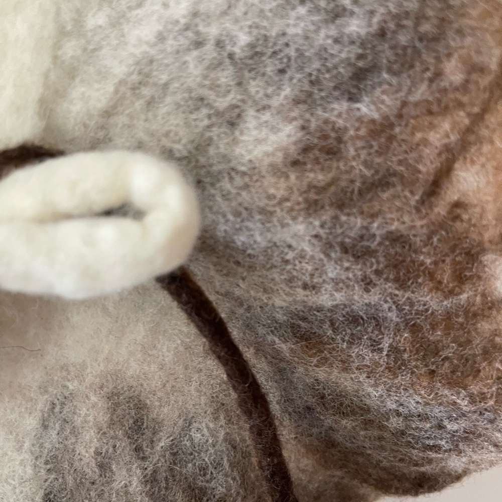 Unique hand crafted wet felted merino wool scarf/collar - Picture 3 of 7